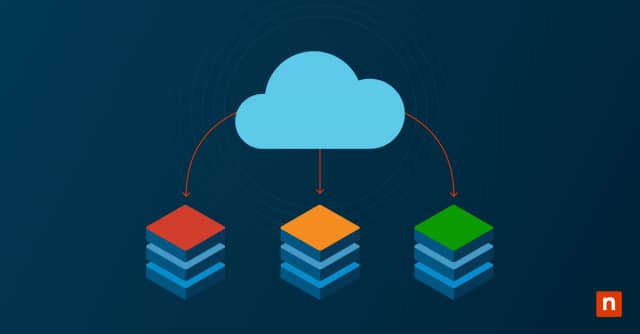 Illustration of a cloud with stack icons representing Cloud Computing Stack