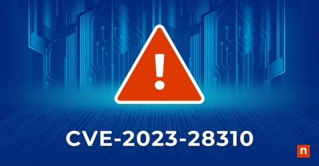 An image of a caution sign for the blog What Is Microsoft CVE-2023-28310?