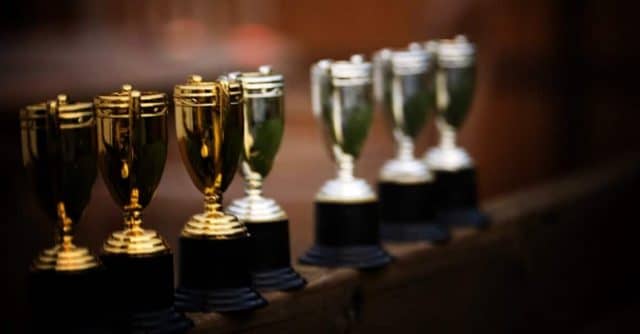 best in class - golden trophies