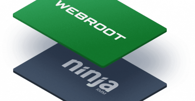 Webroot and NinjaOne - Logos combined