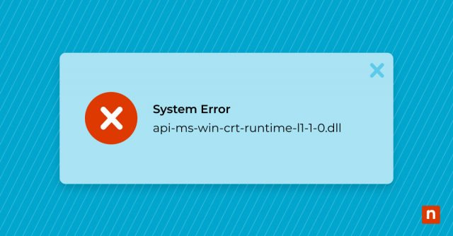 Missing api-ms-win-crt-runtime-l1-1-0.dll blog banner image