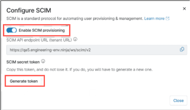 Configure SCIM