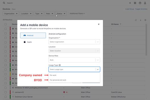 Iscrizione Android immagine in evidenza