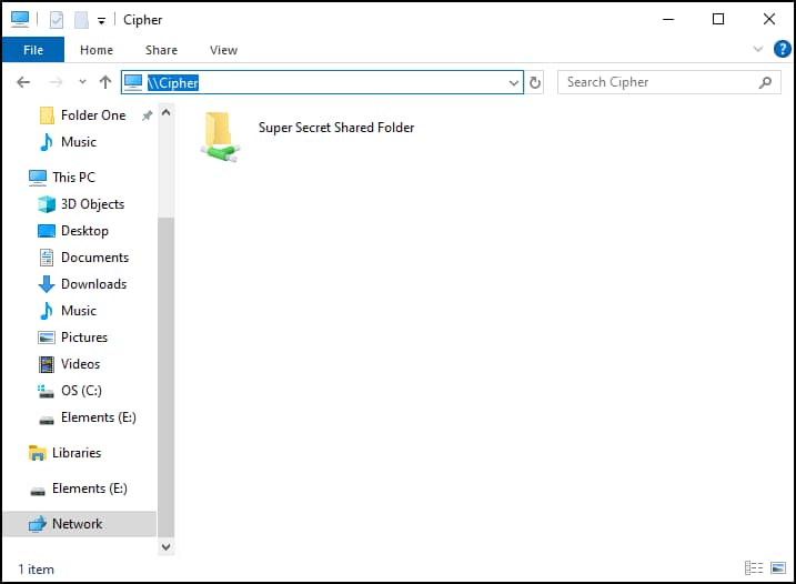 Open File Explorer or press Win + E then In the address bar, type \\YourComputerName or \\YourIPAddress. 