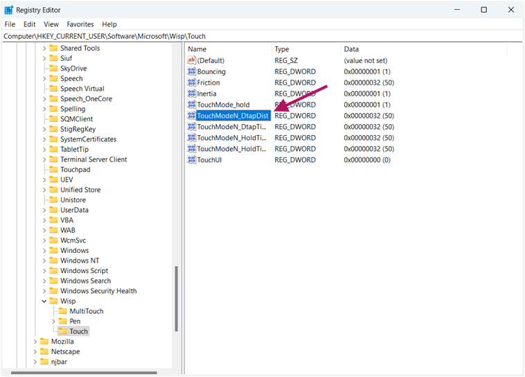 Create/modify DWORD