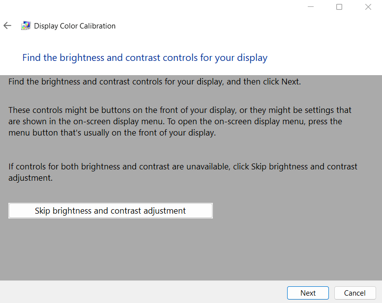 Find the brightness and contrast controls for your display