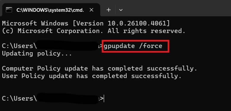 Open Command Prompt