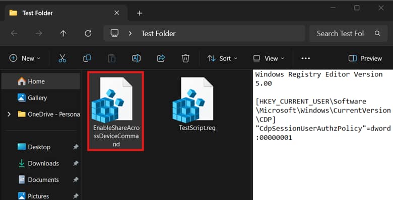 Locate .reg file