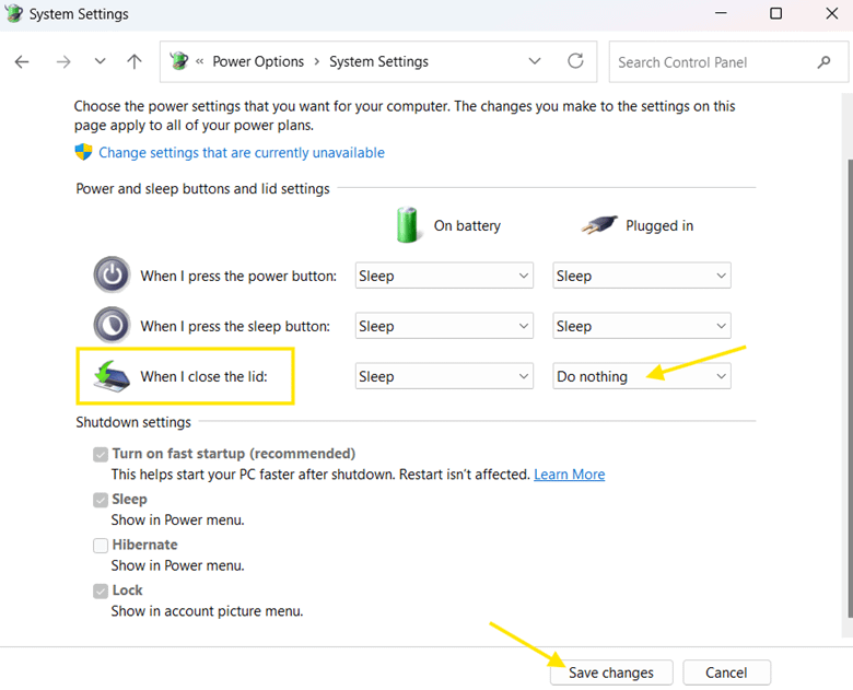 System Settings