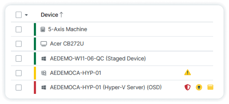 Dashboard device screenshot