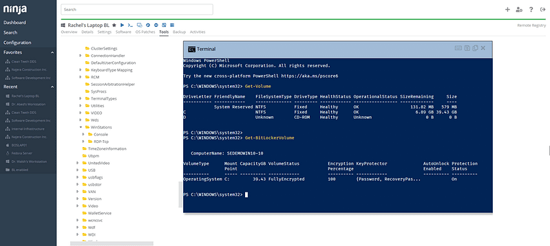 Remote Tools Powershell screenshot