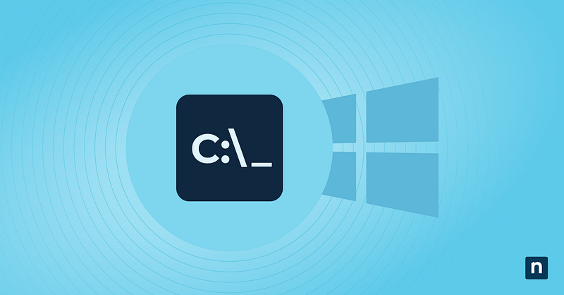Command line prompt illustration representing a list of useful Windows CMD command prompt commands
