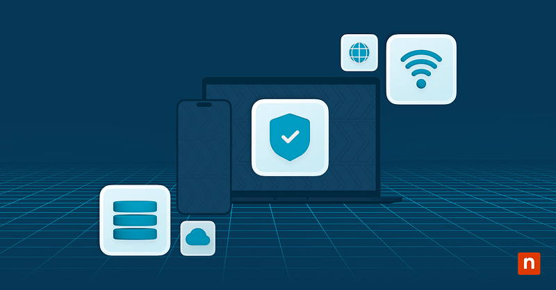 NinjaOne MDM Campaign - improving security Mobile security illustration