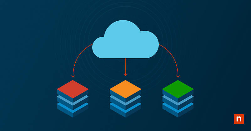 Illustration of a cloud with stack icons representing Cloud Computing Stack