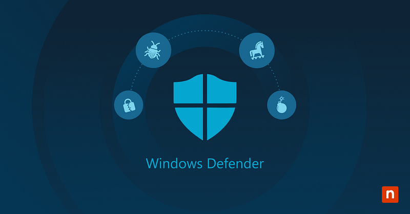 An image of the Windows Defender logo for the blog How to Use Windows Defender to Scan for Malware