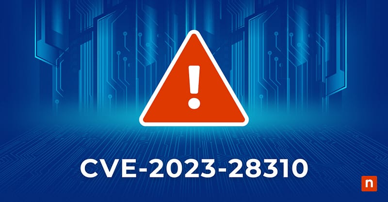 An image of a caution sign for the blog What Is Microsoft CVE-2023-28310?
