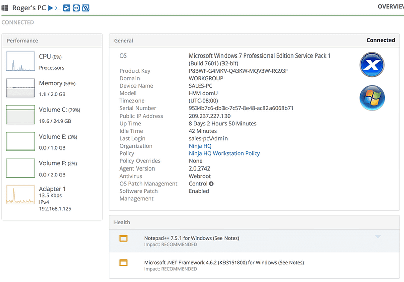 user-idle-time User-idle-time in NinjaOne dashboard