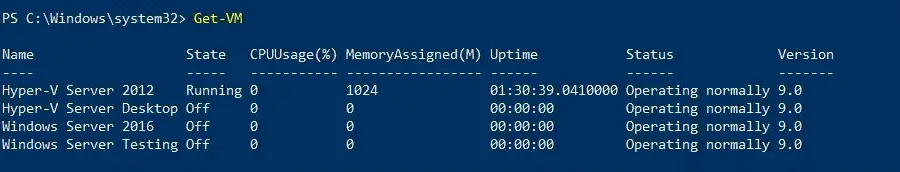 Verwendung eines Befehls in Powershell