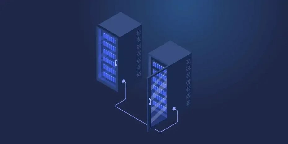 An image of servers representing the difference between File Server vs NAS