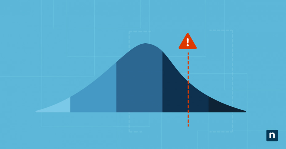 An image of a graph with a caution sign for a blog post about