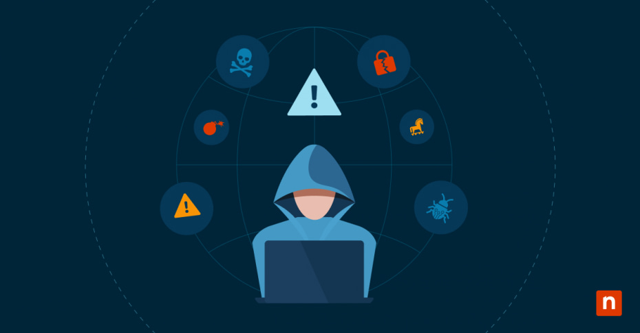 An image of a hacker producing common cyber attacks