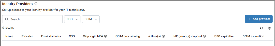 Identify Providers