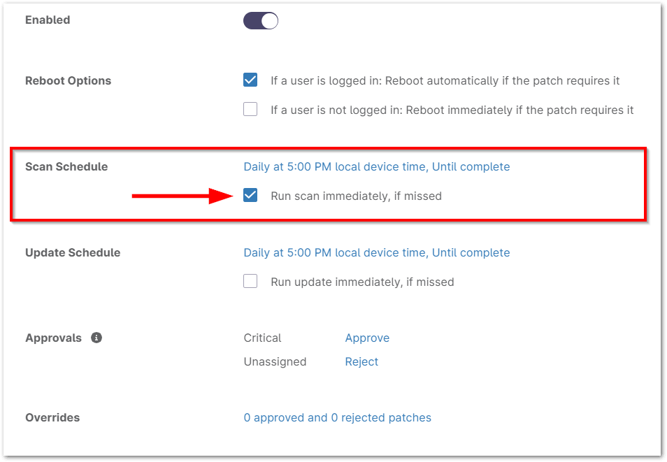 Enable and Configure MacOS Patch Management 