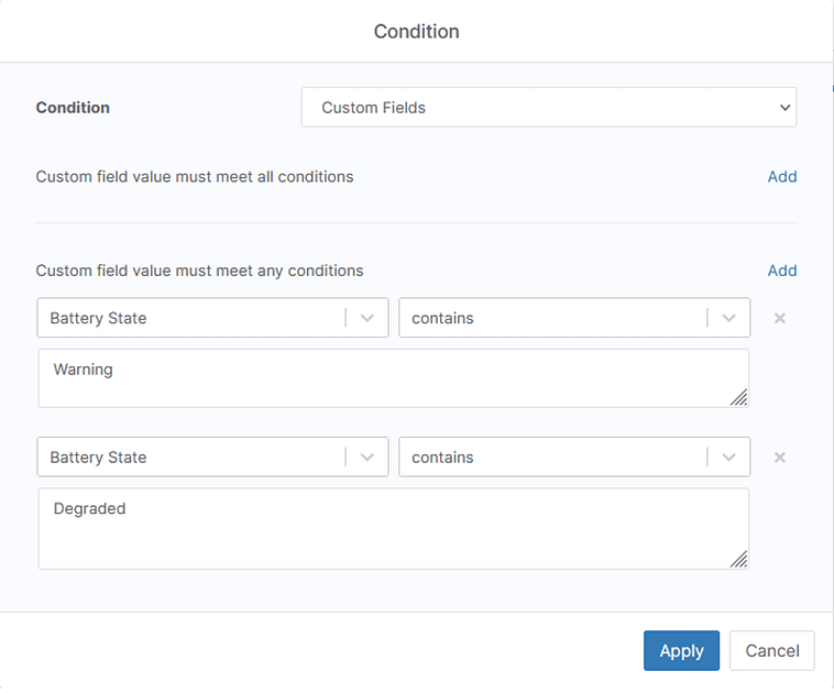 Condition1 - Four Advanced Uses for Custom Fields in NinjaOne