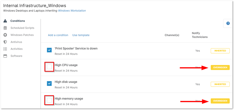 Creating Policies for VMware Monitoring 