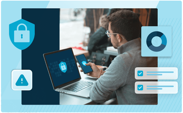 Security compliance graphic