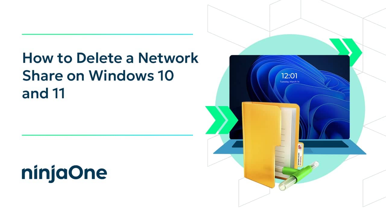 How to delete a network share on windows 10 and 11 it video hub