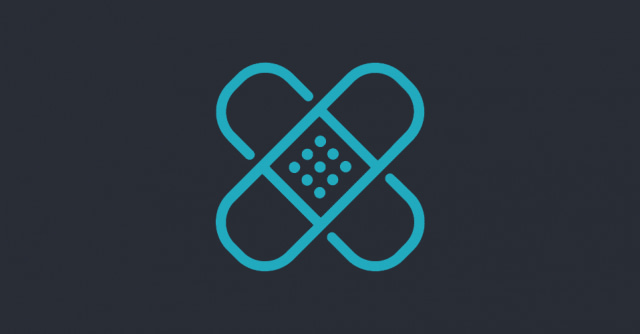 Patch management icon on blue background - why patch management is important for MSPs