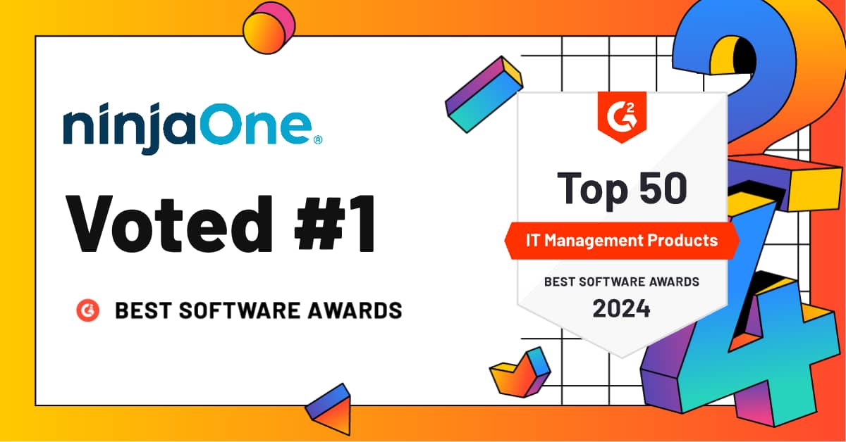 G2’s 2024 Best of IT blog featured image Best Software Awards 2024 ninjaone