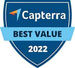 Capterra Best Value 2022 badge