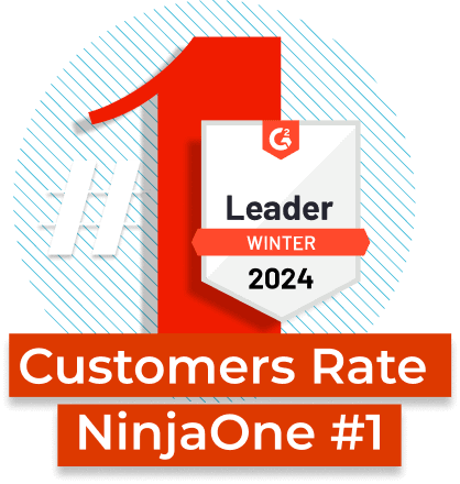 G2 #1 Leader Winter 2024. Customers Rate NinjaOne #1