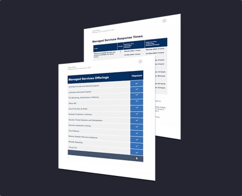 Managed Services Agreement template
