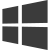 Windows logo dark icon