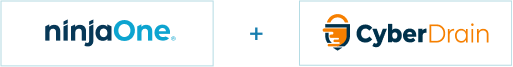 ninjaOne + cyberDrain logo