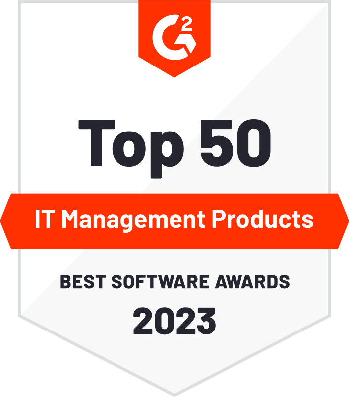 G2 Top IT Management Products 2023 badge