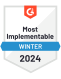 G2 Most Implementable - Winter 2024