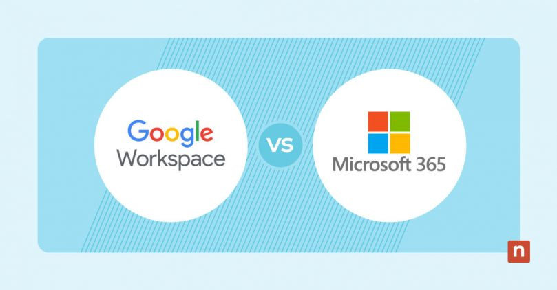 Google Workspace vs. Microsoft 365 Which One Is Best for Businesses? blog banner image