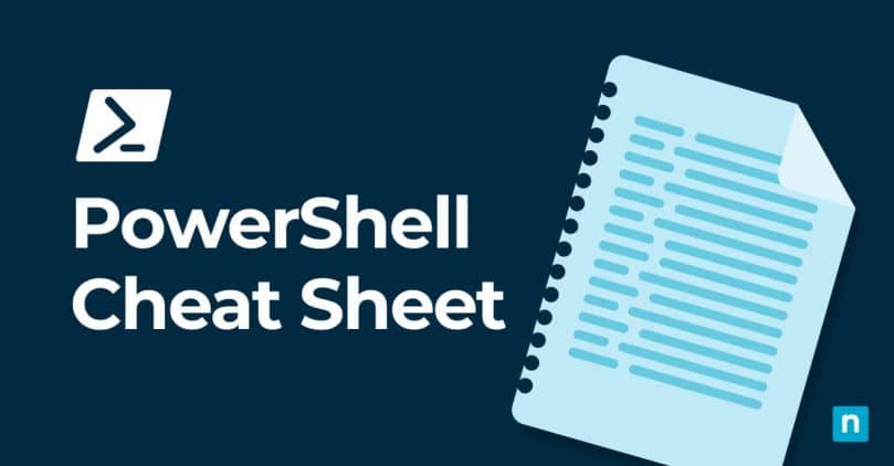 The Essential Windows PowerShell Commands Cheat Sheet blog banner image