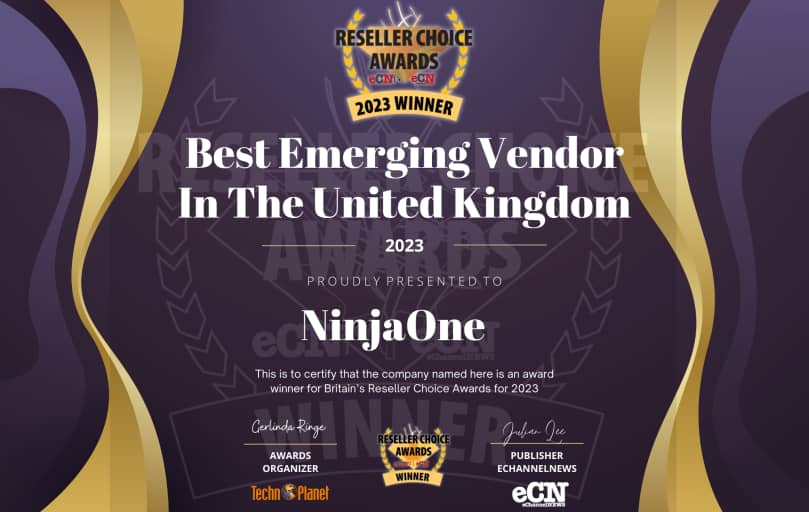 Best Emerging Vendor In The United Kingdom 2023 - Reseller Choice Awards 2023 Winner