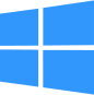 Windows logo light blue