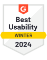 G2 Best Usability - Winter 2024