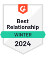 G2 Best Relationship - Winter 2024