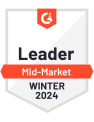 G2 Leader Mid-Market - Winter 2024