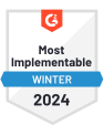 G2 Most Implementable - Winter 2024