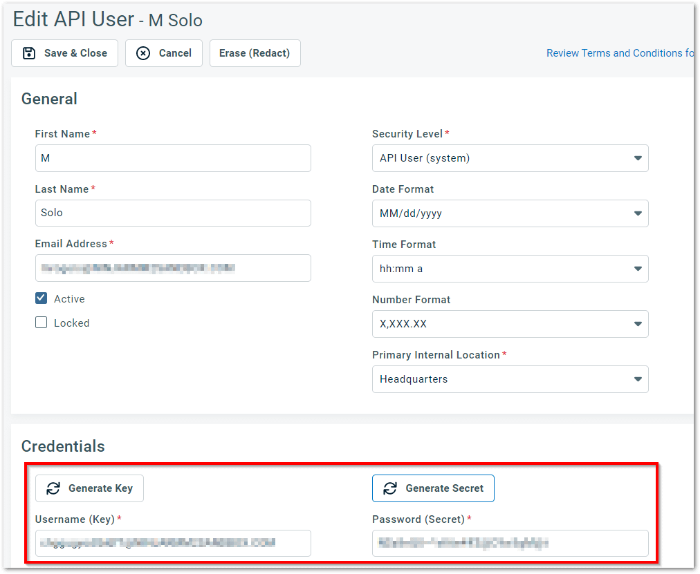 Use the generate key option in Autotask user editor for the page " How to Connect Autotask with NinjaOne"