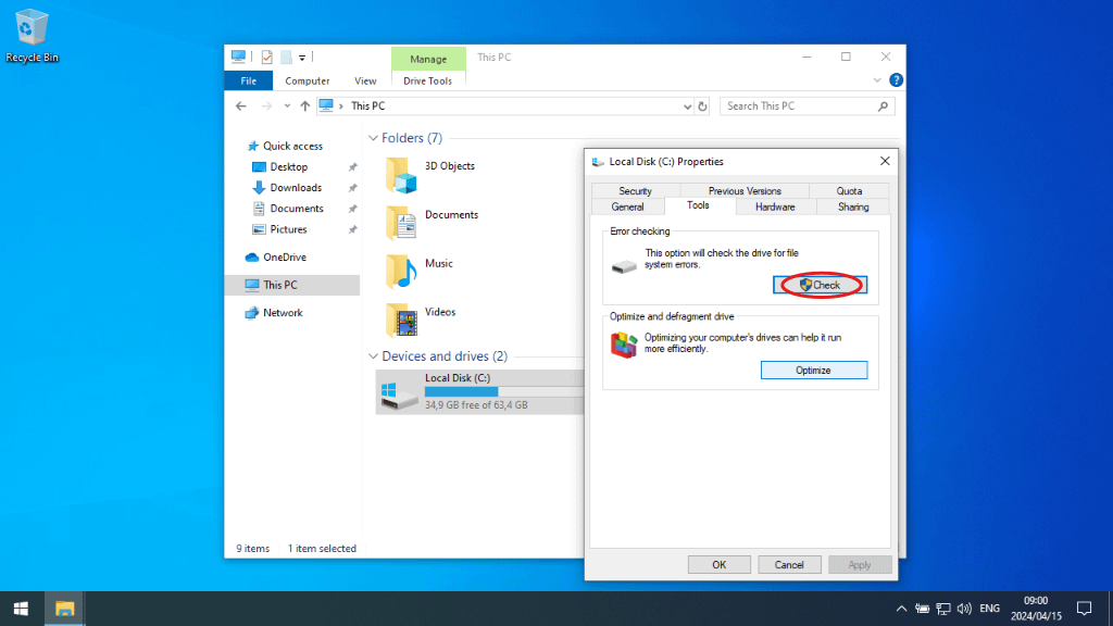 Partitionierung einer Festplatte in Windows 10